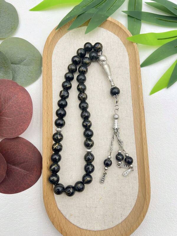 New 33pcs 10mm 3-Strand Glass Bead Bracelet Rosary Beads For Daily Prayer