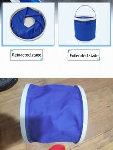 Foldable Bucket Art Palette Without Partition, Plastic Brush Washing Bucket For Children's Painting, Watercolor, Gouache, Brush Cleaning