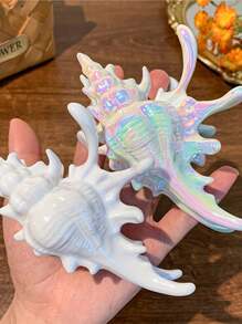 发夹 1 件海洋系列贝壳发爪夹，优雅的个性化发饰，适合休闲聚会、工作、旅行、海滩照片、服装搭配发饰、学校用品、大学秋季配饰