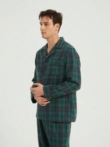 New Men's Fashion Casual Thick Winter Pajama Set