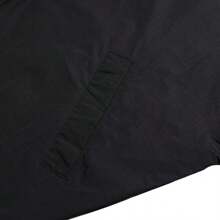 Adidas Originals 女士连帽极简主义夹克运动风衣，城市通勤旅行休闲上衣 JX1451 - 黑色/白色 - 查看 7