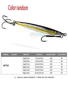 Sea Fishing Lure Iron Plate Bait, Quick Snap Barbed Hook For Boat Fishing Mackerel, Long Casting & Rapid Sinking Iron Plate Lead Fish