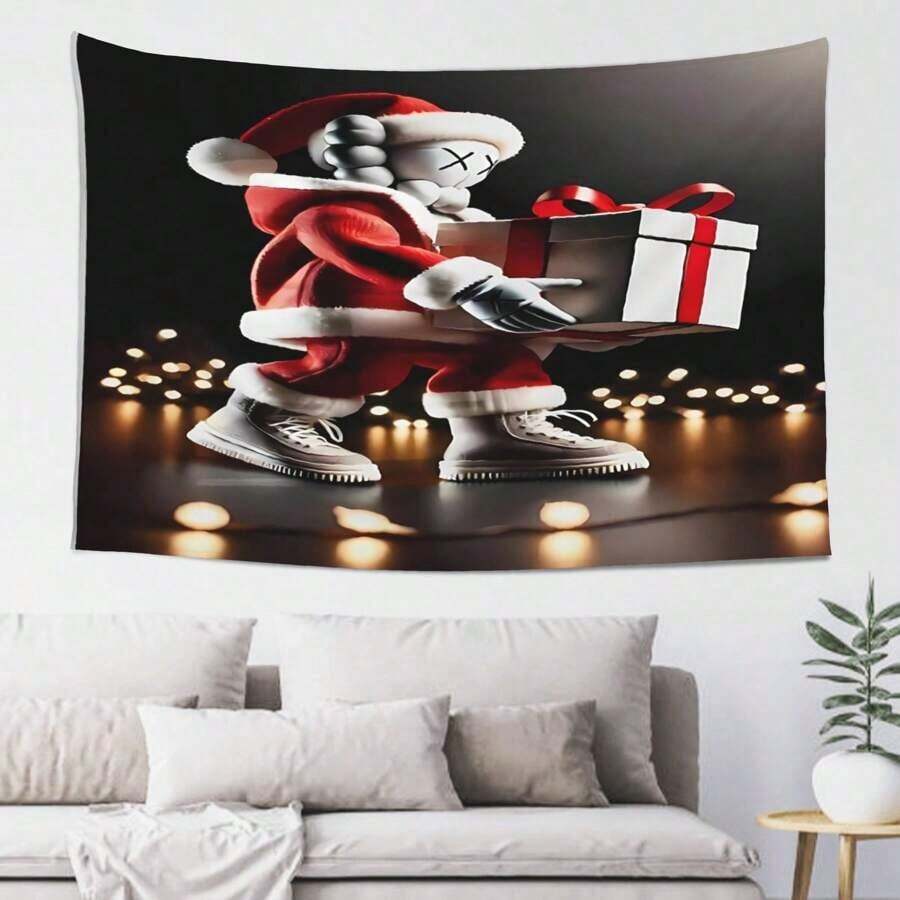 Kawss Kawaii Kaw Anime Wall Tapestry For Bedroom, Space Wall Tapestry For Men, Cool Black Aesthetic, Hippie Room Decor Wall Hanging Art For Girl Boys Party 40x60 In