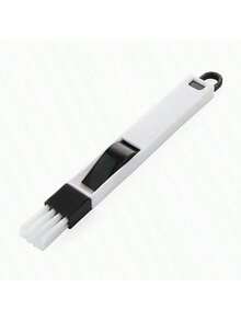 1PC Window Cleaning Brush, Screen Cleaning Tool, Keyboard Slot Small Brush, Glass Gap Brush With Dustpan - Multicolor - View 8