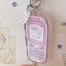 1 Lindo accesorio de llavero con diseño de teléfono móvil de dibujos animados con píxeles, conejo, ratón o trébol de cuatro hojas, accesorios de nicho japonés, ideas de regalo, llavero lindo, estilo japonés, accesorios detallados, sensación hecha a mano, dije de ratón, llavero de conejo, fans del anime, amantes de lo lindo 1, colgante japonés, colgante acrílico creativo - Adecuado para mochila de estudiante, regalo para amigos, regalo de maestro, adornos