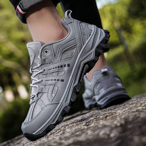 Men's And Women's Fashion Hiking Shoes All-Terrain Hiking Sports Shoes Breathable Mesh Non-Slip Outsole Anti-Collision Toe Outdoor Hiking & Trail Running Sports Shoes