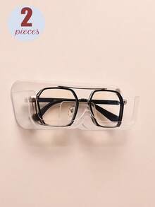 12 peças/10 peças/4 peças/3 peças/2 peças/1 peça de material plástico rígido sem furos, suporte para óculos de sol, caixa de armazenamento, estojo para óculos de sol, acessórios de exibição, adequado para colocar no quarto, sala de estar, banheiro ou escritório - multicolorido - Ver 11