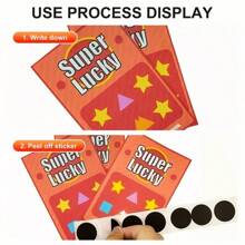 500pcs 25x25mm/1inch Black Round Scratch Stickers, Stamp Wedding Stickers, Self-Adhesive Scratch Sticker Scratch Card Game