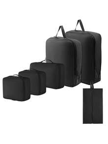 8-1 Travel Bag, Multi-Functional Storage Bag, Travel Storage Bag, Clothing Classification And Organization Bag, Summer Travel Luggage Packing Bag, Suitcase Clothing Storage Bag, Travel Clothing Organization Includes Makeup Bag, Luggage Storage Bag