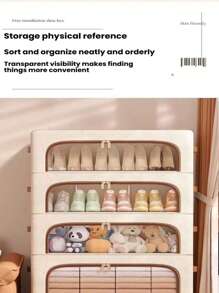 Cajas apilables de algodón y lino para zapatos, cajas de almacenamiento y exhibición, cajas de cajón para zapatos de algodón y lino, estantes para zapatos, armarios para zapatos, colocación separada, adecuado para exhibición y almacenamiento en oficina y hogar, cajas para zapatos, transparente, negro