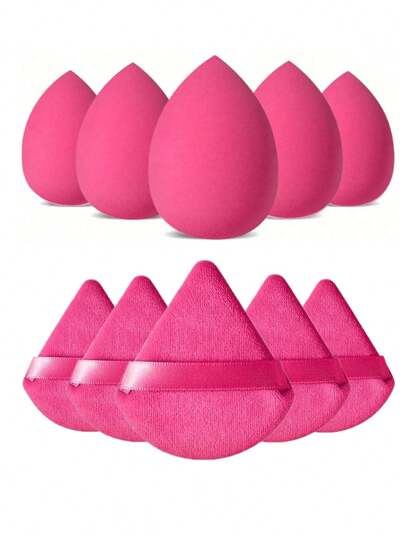 20/10/5 piezas Esponjas de maquillaje multifuncionales - Borla de maquillaje de uso dual en seco y húmedo, borla de polvo, herramientas de maquillaje reutilizables, brochas de maquillaje, brocha para rubor, herramientas de maquillaje profesionales, brochas para contorno, adecuadas para base líquida, base, corrector, diseñadas especialmente para contorno, ojos y esquinas, adecuadas para todo tipo de piel, belleza y cuidado personal, artículos esenciales de viaje, artículos esenciales para dormitorio, regalos para damas de honor, regalos para mamá, regalos de cumpleaños, regalos para amigos y maestros