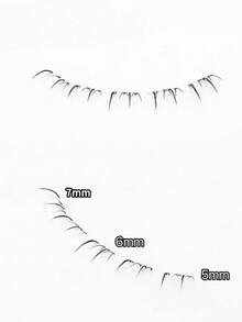 100 szt. miękkich i naturalnie wyglądających pojedynczych rzęs, lekkie, przezroczyste sztuczne rzęsy B-Curl do makijażu, kępki rzęs, kępki rzęs, pojedyncze rzęsy, rzęsy, sztuczne rzęsy