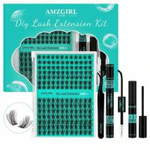 Lash Extension Kit,DIY Eyelash Clusters Kit 168Pcs With Lash Bond And Seal Glue Waterproof,Eyelashes Remover For Lash Cluster Extensions Kit For Beginner,Lashes Applicator Tool