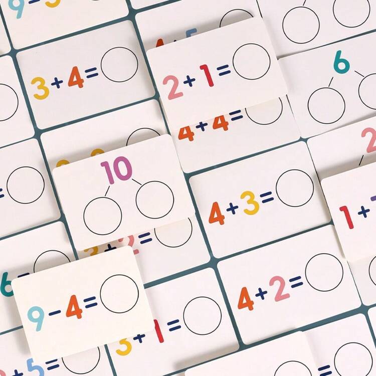 数学加减法学习玩具积木，数字分解学习，数学拼图匹配积木玩具，数字分解桌面游戏，适合男孩和女孩的桌面数字学习玩具 - 圣诞礼物 - 數學教具 - 查看 6