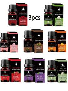 6件套香薰礼品套装,4件套香薰礼品套装,1件10毫升天然精油,天然油,按摩,扩散器组合,持久,镇静睡眠,新鲜香薰油,适用于扩散器,加湿器,香薰石 - 彩色 - 查看 29