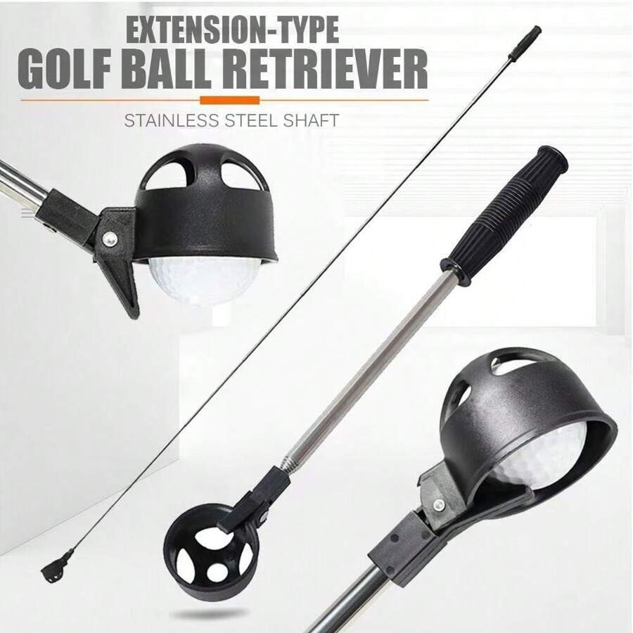 8-Section Telescopic Golf Ball Retriever, 204cm Long Golf Ball Picker, Golf Accessories