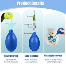 3D Ceramic Glaze Texture Painting Dotting Tools, Precision Clay Modeling Set - For Artists, DIY Enthusiasts, Crafters - Material, Strong Mode - Suitable For Pottery, Ceramic DIY - Multicolor - View 4