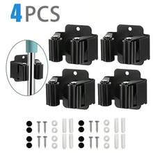 2/4 szt. uchwytów ściennych na mopy, stojak na mopy do łazienki, wielofunkcyjne haczyki do zawieszania, odpowiednie do kuchni, łazienki, organizera narzędzi ogrodowych