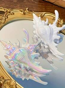 发夹 1 件海洋系列贝壳发爪夹，优雅的个性化发饰，适合休闲聚会、工作、旅行、海滩照片、服装搭配发饰、学校用品、大学秋季配饰