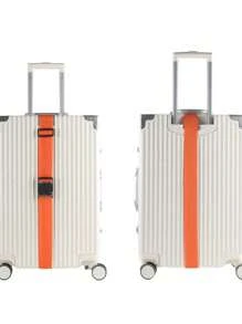 1 قطعة حزام أمتعة للسفر قابل للتعديل مع قفل بكلمة مرور، حزام تأمين أمتعة مضاد للسرقة، حزام تجميع الأمتعة مناسب للطلاب