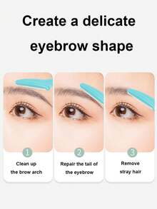 مبراة حواجب من الفولاذ المقاوم للصدأ مخصصة للمبتدئين، شفرة حلاقة حادة، مبراة حلاقة الحواجب، تجميل وتشذيب الحواجب