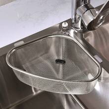 1 buah Saringan Wastafel Segitiga Dapur, Filter Penangkap Makanan Stainless Steel untuk Wastafel Dapur, Cocok untuk Sampah Dapur, Sayuran, Buah-buahan - MultiWarna - View 15