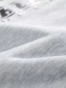 男士连帽拉链运动衫，厚款休闲宽松百搭套头衫，适合春秋季节 - 淺灰色 - 查看 7