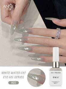 annies 1-9PCS 12ML Ice Transparent Boiled Water Cat Eye Nail Polish Gel Porcelain White Sparkling Glass Bead Cat Eye UV LED Nail Salon DIY - 彩色 - 查看 12