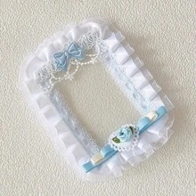 1 buah Sarung Kartu Dekorasi Renda Buatan Tangan, Bingkai Luar Pelindung Foto 3 Inci, Kotak Penyimpanan Kartu, Bingkai Dekoratif Pita Kain, Penutup Pelindung Koleksi Gambar, Cangkang Luar Koleksi Anime, Casing Pelindung Dekoratif Gambar, Sarung Pelindung Penyimpanan Foto, Bingkai Luar Gambar Idola, Cangkang Dekorasi Pita Lipit, Kotak Pelindung Pajangan Foto - A - View 7
