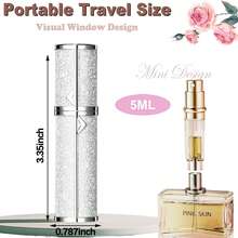 Refillable Travel Perfume Atomizer Bottle - 5ml Luxury Pocket Perfume Dispenser Pump, Travel Perfume Atomiser, Cologne Dispenser, Portable Size Sprayer Bottle For Traveling Toiletry Bag Wash Bag Toiletry Travel Bag Makeup Storage Beach Beach Bag Vacation Holiday Essentials School Supplies Travel Essentials Ladies For College Dorm Bathroom Camping Accessories Mini Perfume For Women Perfume For Men - Gold - View 12