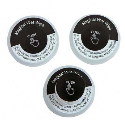 5/10/20 Stücke Feuchttücher Beutel mit Druck, einzeln verpackt für einfachen Transport, geeignet zum Reinigen von Händen, Gesicht und Haustieren, individuell verpackt zum Gebrauch in der Tasche