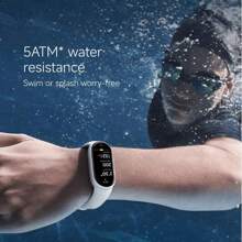 Xiaomi Smart Band 10（标准版）智能手环，150 多种运动模式，1.72 英寸 AMOLED 显示屏，增强型睡眠管理，个性化指导，超长电池寿命，仅支持英语和中文 - 黑色 - 查看 7