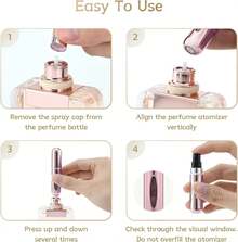 1 Piece Portable Perfume Spray Bottle Set - Refillable Travel Sized Perfume Dispenser, Suitable For Touch Up On The Journey - Perfect For Carrying Your Favorite Fragrance In Purse, Pocket, Fitness Bag, Travel Or Shopping - Leak Proof, Easy To Fill, Perfect For Parties And Daily Use Back To School - Nhiều màu - Xem 9