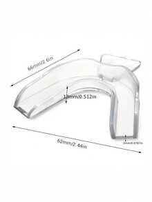 1/2/4/10pcs Transparent EVA Mouthguard, Breathable Design, With Protective Case, Suitable For Boxing, Kickboxing, Taekwondo, Football, Basketball, MMA Training And Competition