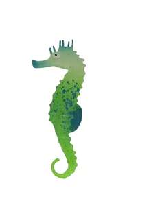 1/3 piezas Caballitos de mar que brillan en la oscuridad, decoración simulada de TPU para acuarios de peces - decoración de paisaje de caballitos de mar de silicona fluorescente para pecera - Multicolor - Ver 16