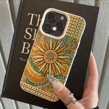 1pc TPU Material Bohemian Style Polka Dot & Striped Sun Pattern Phone Case Suitable For IPhonnmi Phones - White - View 3