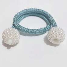 2 件套磁性窗帘绑带，窗帘磁扣装饰绳夹，家居和办公室窗户绑绳夹 - 灰色 - 查看 10