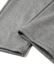 2 piezas Conjunto de chándal casual para hombre con sudadera con cremallera de unicolor y pantalones rectos, adecuado para primavera y otoño, versátil, gran regalo para el novio