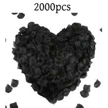 2000 piezas de pétalos de rosa artificiales decorativos, pétalos de rosa falsos de seda color rojo burdeos, adecuados para bodas, aniversarios, propuestas, Día de San Valentín, decoración de regalos, decoración navideña del hogar, decoración de habitaciones