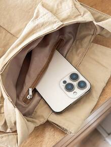 Ladies' Crossbody Bag Korean Version Retro Flip Cover Large Capacity Bow Design Casual Versatile Class Shoulder Bag Lightweight Commuting Backpack - Multicolor - View 11