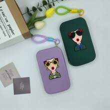 Large Size Silicone Makeup Bag With Colorful Handle Strap, Waterproof Toiletry Cosmetic Organizer Pouch For Passport, ID Cards, Phone,For Holiday Beach, Bathroom Collection, Bedroom Collection, Large Capacity