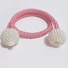 2 件套磁性窗帘绑带，窗帘磁扣装饰绳夹，家居和办公室窗户绑绳夹 - 灰色 - 查看 9