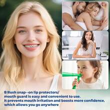 ¡RecomendadoB Rush Funda Cómoda Para Brackets: Protector Labial De Ortodoncia, Protector Labial, Protector Bucal Para Brackets, Alternativa A La Cera. Protector Labial Dental.¡Top de Temporada - 1 - Ver 4