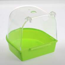 1pc Small Parrot Bath Tub With Removable And Easy To Clean Feature,Bird Cage Accessory For Square Cages - Multicolor - View 15