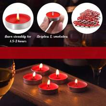 150/100/50/20/10支装圆形迷你无烟蜡烛。适合生日派对，营造浪漫无烟氛围。茶蜡/迷你蜡烛是婚礼、节日和派对装饰的完美之选。茶蜡烛台是打造装饰、派对和庆典的理想之选。优雅的蜡烛可燃烧1.5-2小时。 - 彩色 - 查看 7