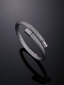 3 Stücke/Set hochwertiges vielseitiges Herren Armband aus Edelstahl mit römischen Ziffern und geflochtener, verstellbarer Passform