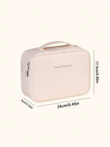 1 pieza Bolsa de maquillaje multifuncional para viaje, organizador de brochas de maquillaje, bolsa de aseo de baño, bolsa de cosméticos, bolso, bolsa de lavado colgante, bolsa de datos, bolsa de equipaje, almacenamiento de productos para el cuidado de la piel, adecuada para lápiz labial, brochas de maquillaje, bolígrafos de maquillaje, sombras de ojos, espejo, delineador, brillo de labios, cuidado de la piel, cepillo de dientes, vaso para cepillo de dientes, jabón, champú, peine, reloj, teléfono, collar, joyería, productos digitales, almacenamiento