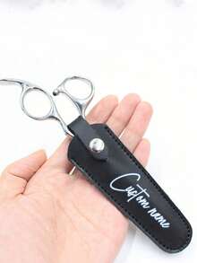 Customized Hair Cutting Scissors PU Protective Case, Pet Grooming Shears PU Leather Sleeve, Matte Scissors Storage Bag, Scissors Protective Cover To Prevent Injury, Suitable For Household Scissors, Salon Scissors, Pet Grooming Scissors, Tailor Small Scissors, Custom Leather Sleeve