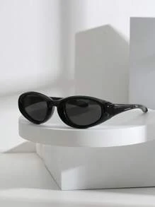 Oval Sporty Futuristic Y2K Style Fashion Glasses, Fashion Versatile Casual PC (Polycarbonate) Fashion Glasses, All Season