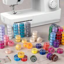 20pcs/50pcs/100pcs Pre-Wound Sewing Machine Bobbins, Sewing Machine Bobbin Thread, Simple Mini Sewing Bobbin, Random Color - Multicolor - View 4